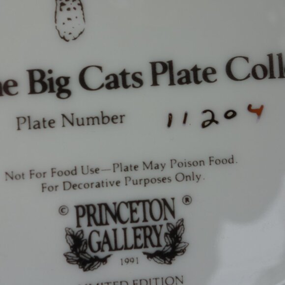 Vintage Princeton Gallery Cubs of the Big Cats Plate Collection Lion Cub by Qua - Picture 11 of 12